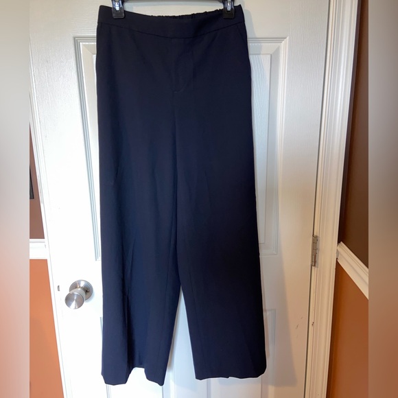 Banana Republic Wide Leg Hayden Pant, Navy, Size 4 Petite - Picture 2 of 6
